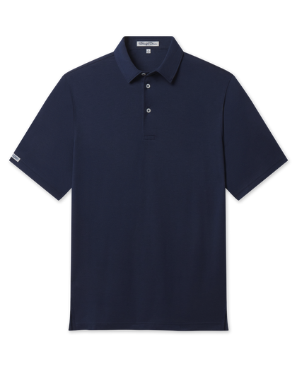 Oxford Polo in New Indigo, front flat lay product view