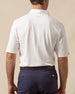 Oxford Polo in White, men's back model view