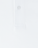 Oxford Polo in White, close-up fabric and placket detail