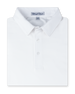 Oxford Polo in White, folded front product view