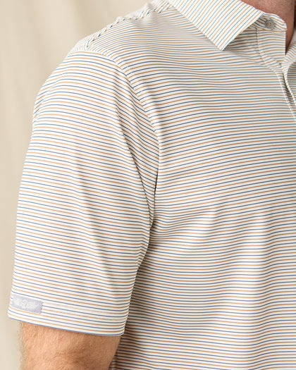 Mariner Stripe Polo - Coconut