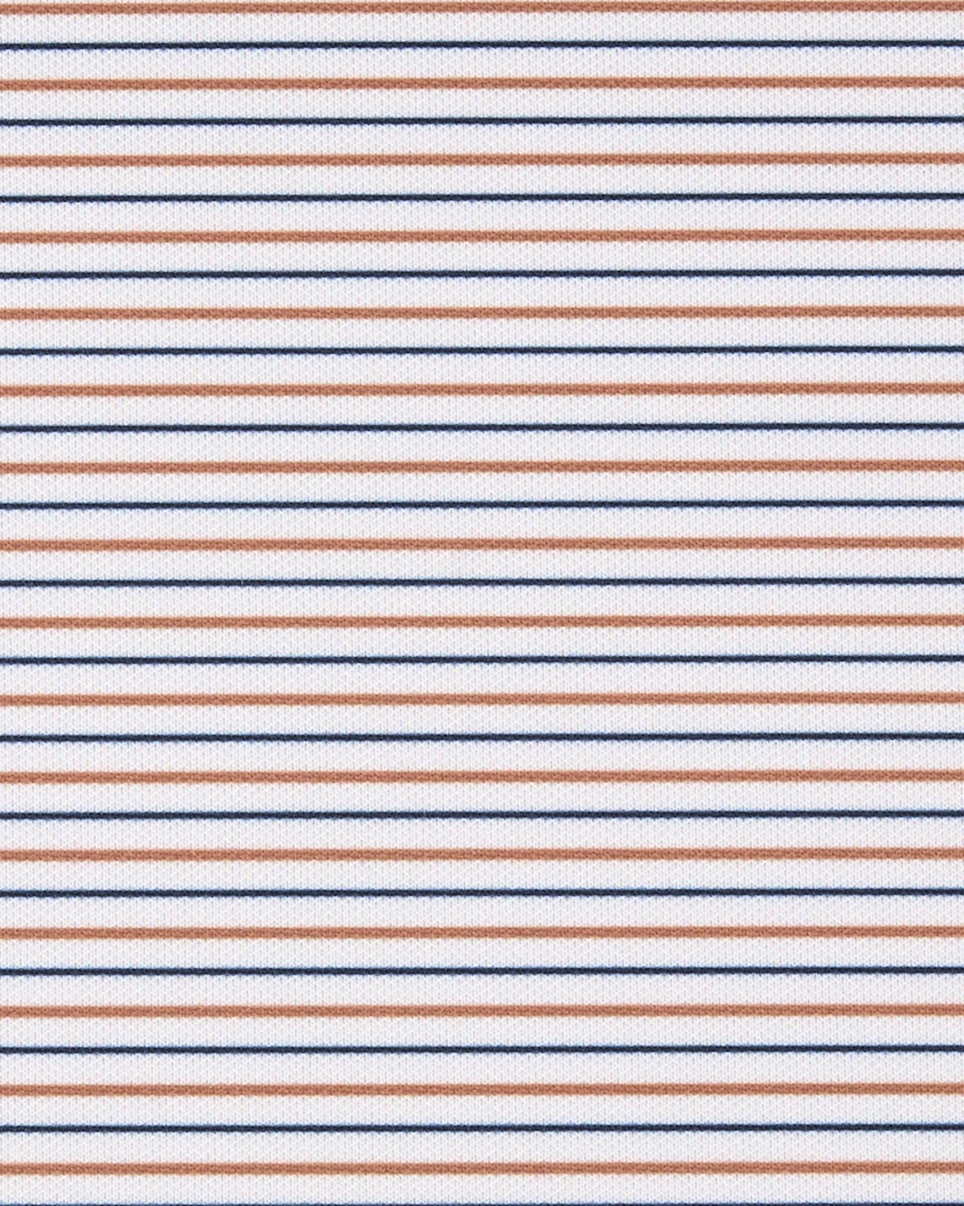 Mariner Stripe Polo - Coconut