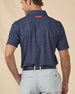 Star Struck Polo in New Indigo, angled back view