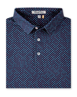 Folded Star Struck Polo in New Indigo featuring an allover patriotic star print