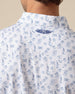 Independence Day Polo in New Indigo with embroidered back neck logo detail