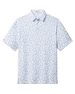 Independence Day Polo in New Indigo with lightweight performance jersey, front view