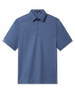Sarasota Polo in Moonlight featuring an all-over geometric print, short sleeves, and button placket.