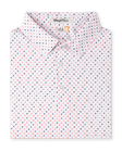 Casino Polo in Flag Red, folded front product view