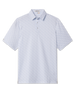 Trader Vics Polo in Blue Shade featuring a short-sleeve silhouette and all-over cocktail drink print.