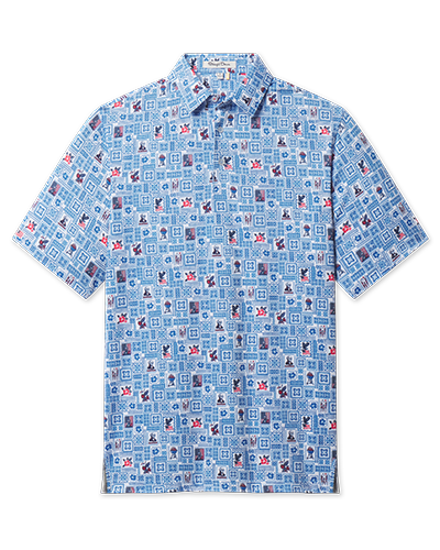 Aloha 250 Polo in Cobalt blue, front flat lay product view