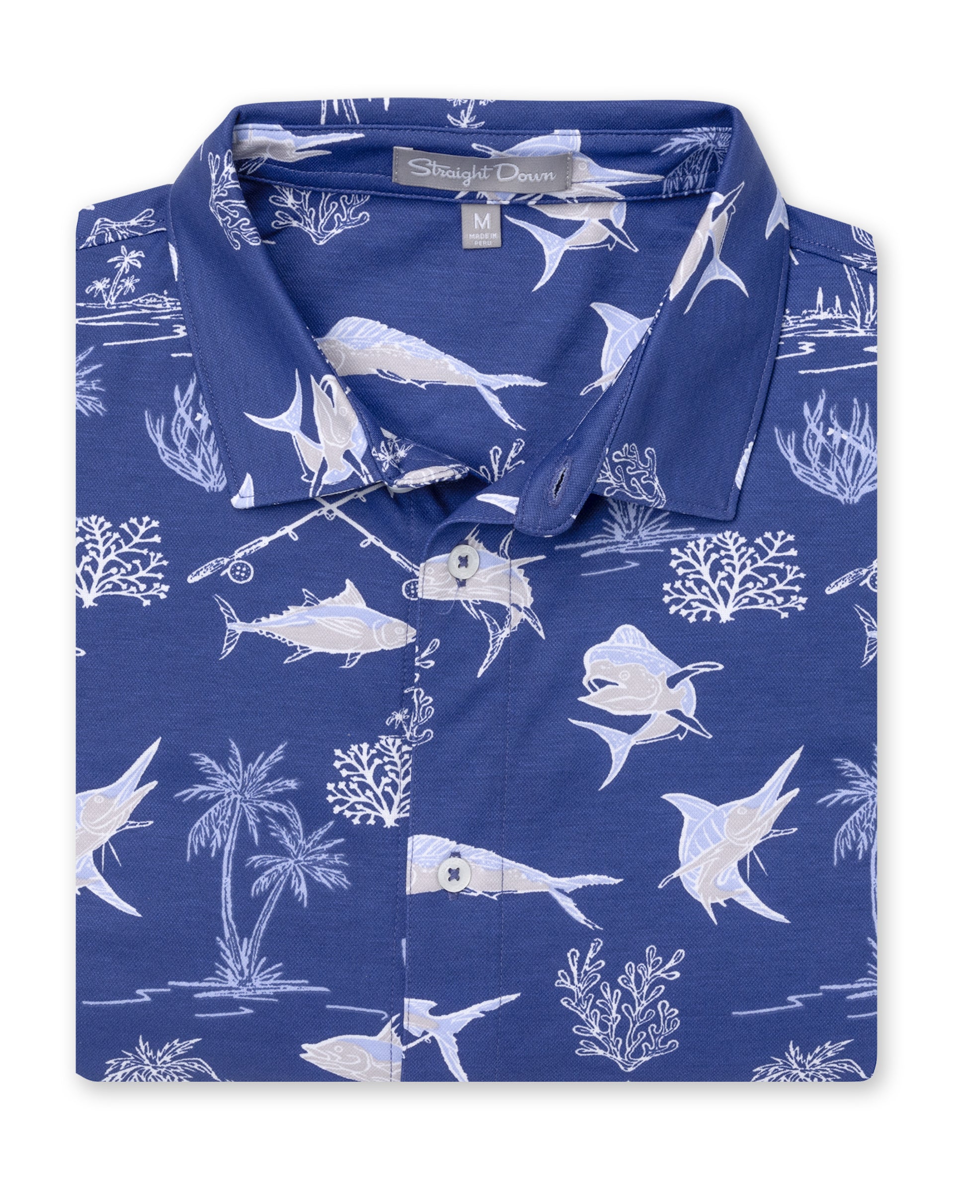 Islamorada Full Button Polo - Skipper
