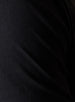 Men's Luxe Tee in Black, close up fabric view featuring a black short sleeve crew neck tee