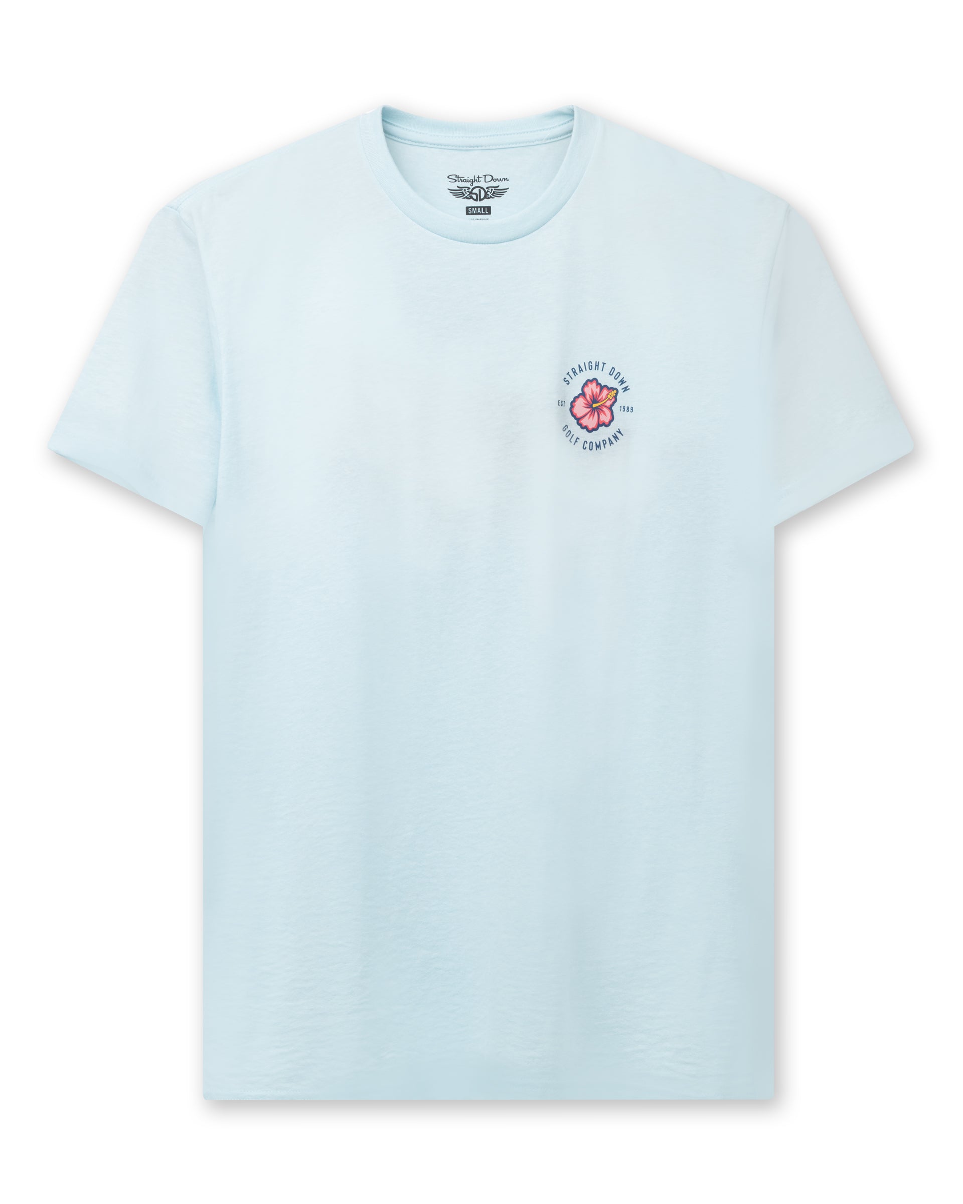 Hibiscus 89 Tee - Light Blue

