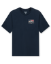 Sierra Tee in Navy, front flat lay product view
