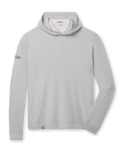 Hermosa Hoodie in Silver, front flat lay view