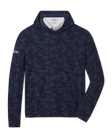 Commander Hoodie in New Indigo camouflage pattern, front flat lay product view