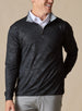 Sherman Quarter Zip in Black, front model view