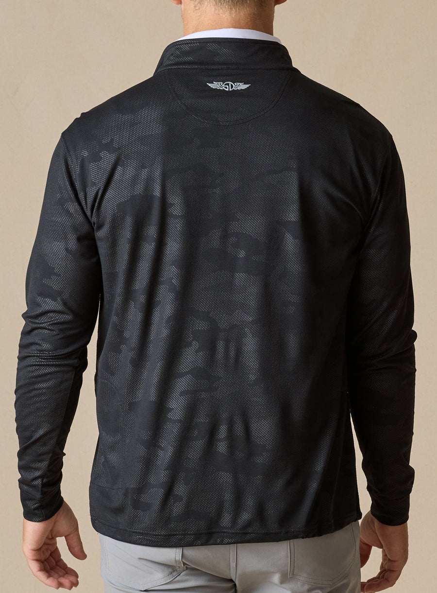 Sherman Quarter Zip - Black
