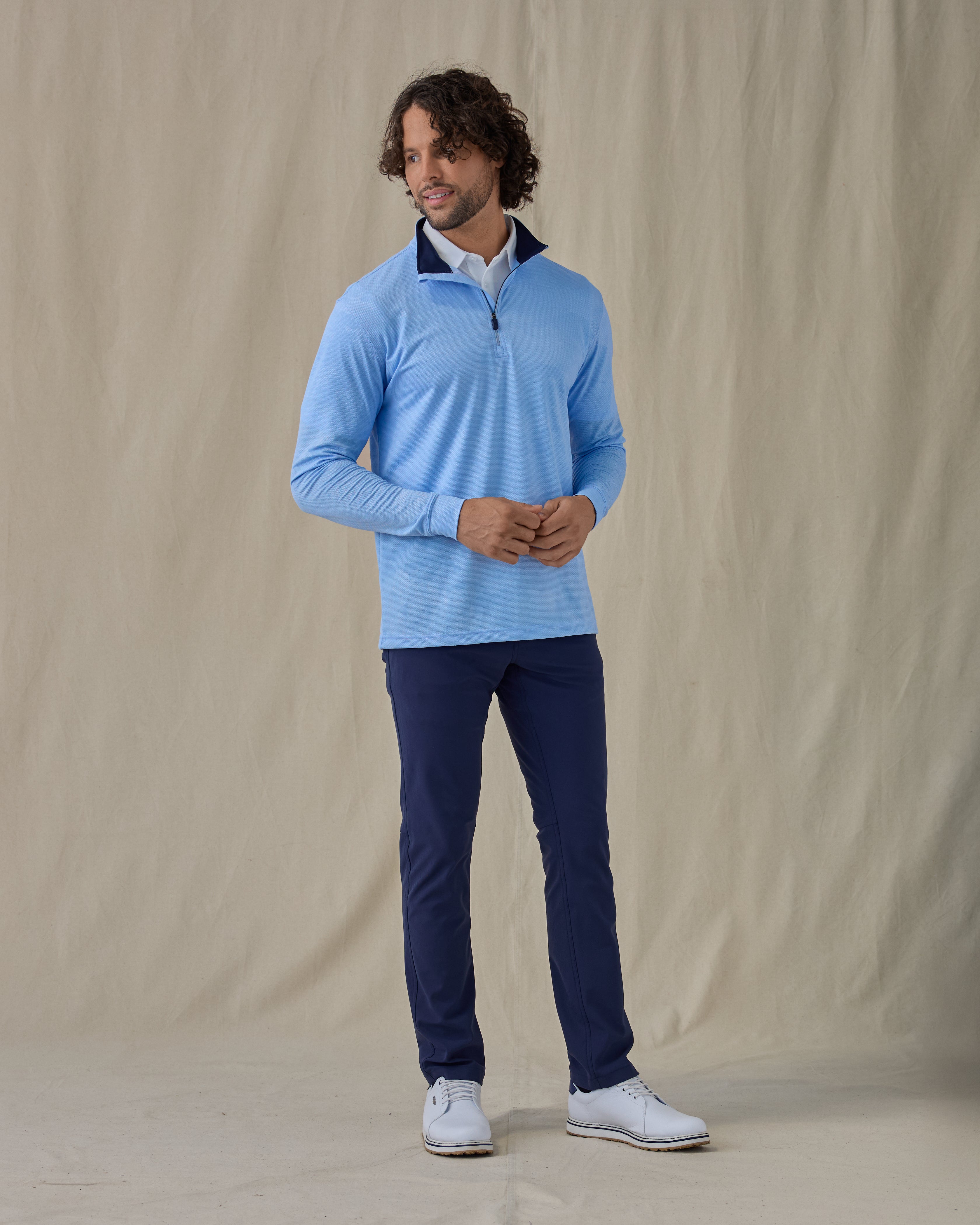 Sherman Quarter Zip - Carolina

