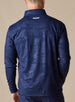 Sherman Quarter Zip in new indigo dark blue, back view
