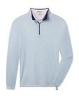 Sherman Quarter Zip in Nantucket light blue, front flat lay product view