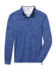 Sherman Quarter Zip in moonlight blue, front flat lay product view