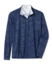 Sherman Quarter Zip in new indigo dark blue, front flat lay product view
