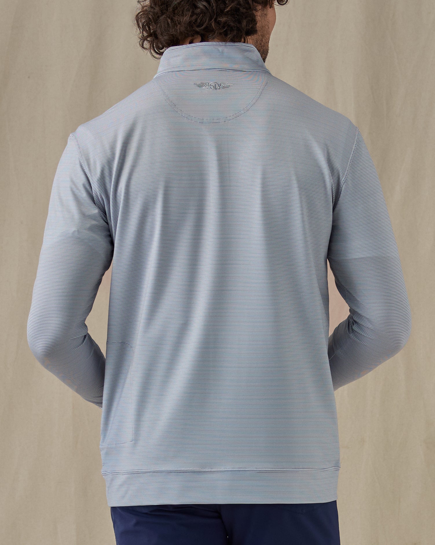 Clearwater Stripe Quarter Zip - Storm
