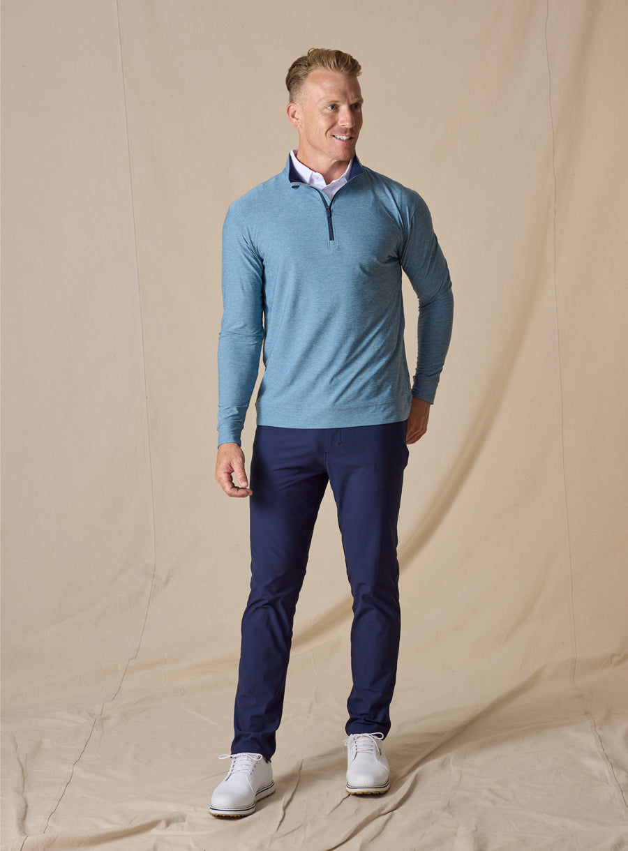 Oceanside Quarter Zip - Petrol
