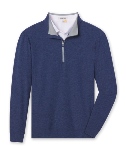 Oceanside 2.0 Quarter Zip in navy, front flat lay product view