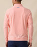 Oceanside 2.0 Quarter Zip in spritz orange, back model view