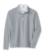 Oceanside 2.0 Quarter Zip in storm grey, front flat lay product view