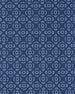 Close-up of the Mulholland Quarter Zip in Moonlight fabric featuring a repeating light blue geometric pattern.