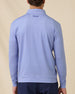 Back view of the San Marino Quarter Zip in Tidal Blue showcasing the geometric print
