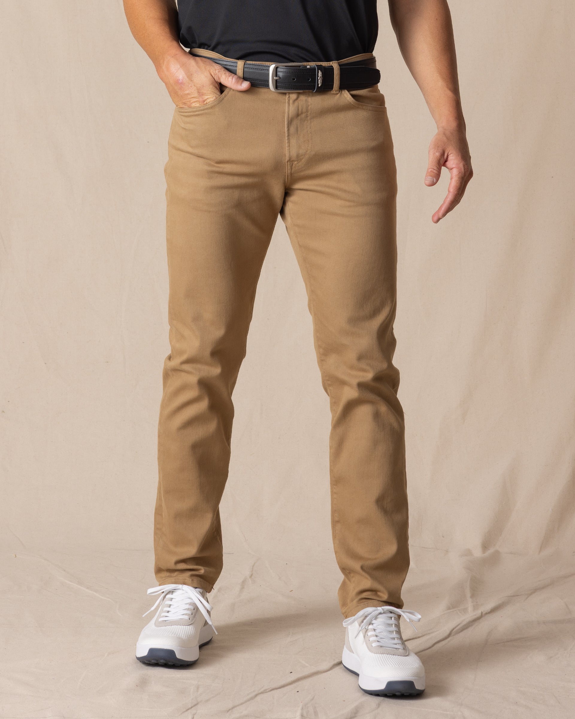 Claremont Five Pocket Twill Pant - British Khaki
