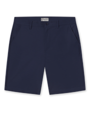 Men’s Flex Short in Navy, flat front styling, and side pockets