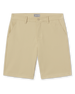 Men’s Flex Short in Sandstone, flat front styling, and side pockets