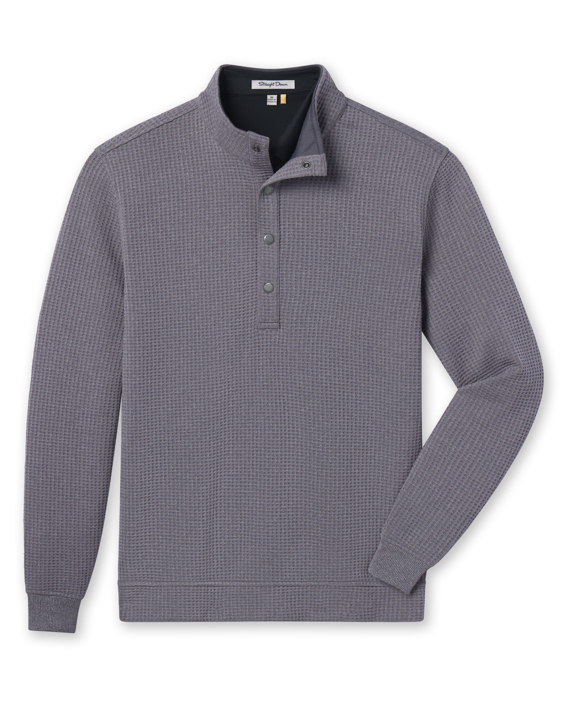 Hollister Snap Placket Pullover - Charcoal Heather
