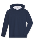 Redondo Hoodie in New Indigo, flat lay front view