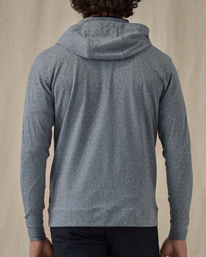 Redondo Hoodie in storm grey, back view on model