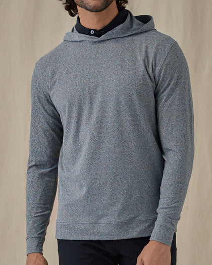 Redondo Hoodie in storm grey, front view on model