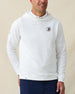 Men’s Gridlock Hoodie in white with 126th U.S. Open Shinnecock Hills chest logo, on-model front view