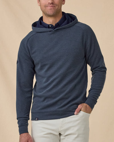 Men’s Gridlock Hoodie in New Indigo, front model view