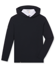 Men’s Gridlock Hoodie in black, flat lay front view