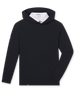 Men’s Gridlock Hoodie in black, flat lay front view
