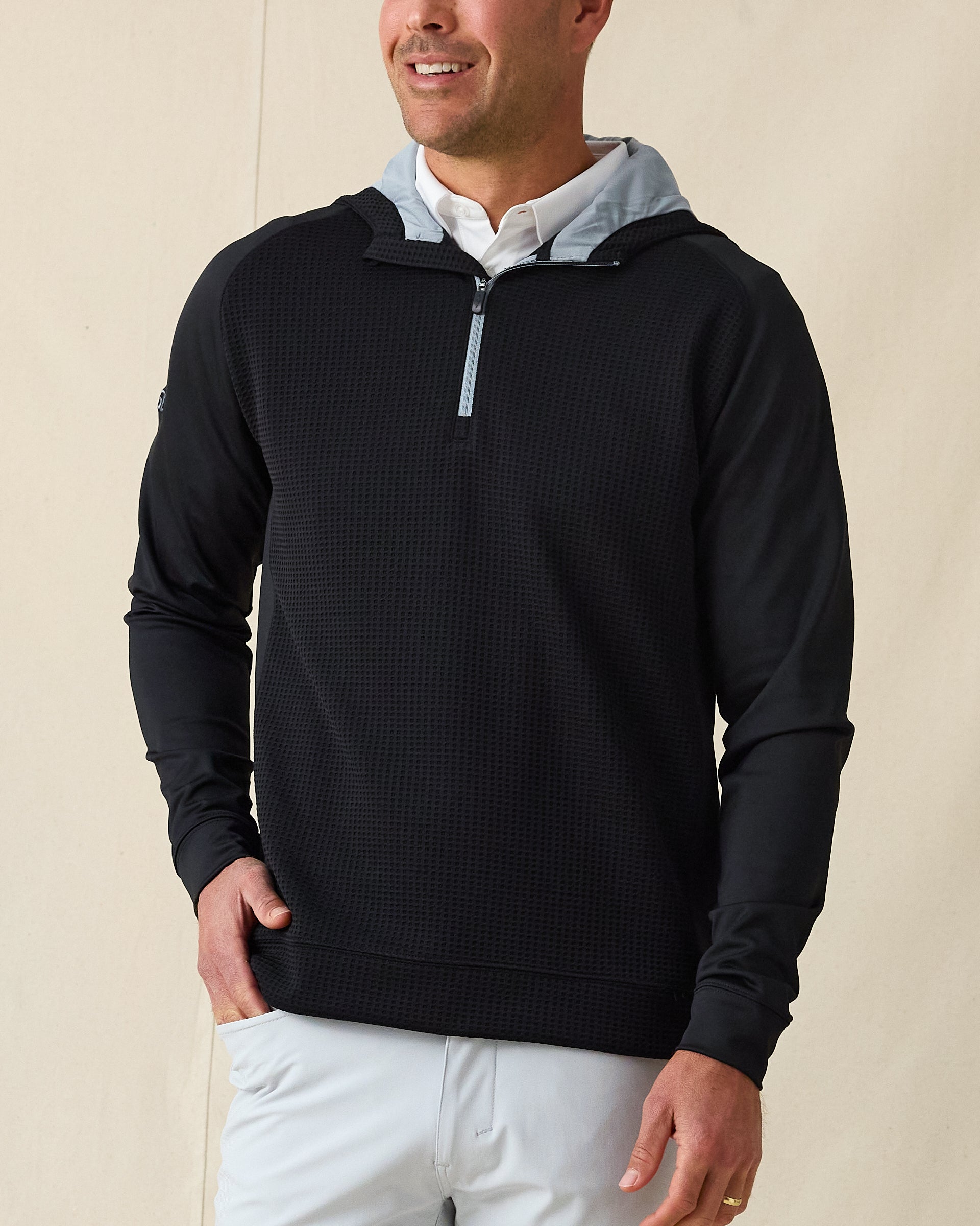 Optic Hybrid Hoodie - Black
