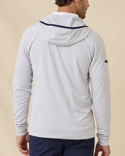 Back view of the Condor Full Zip Hoodie in Silver