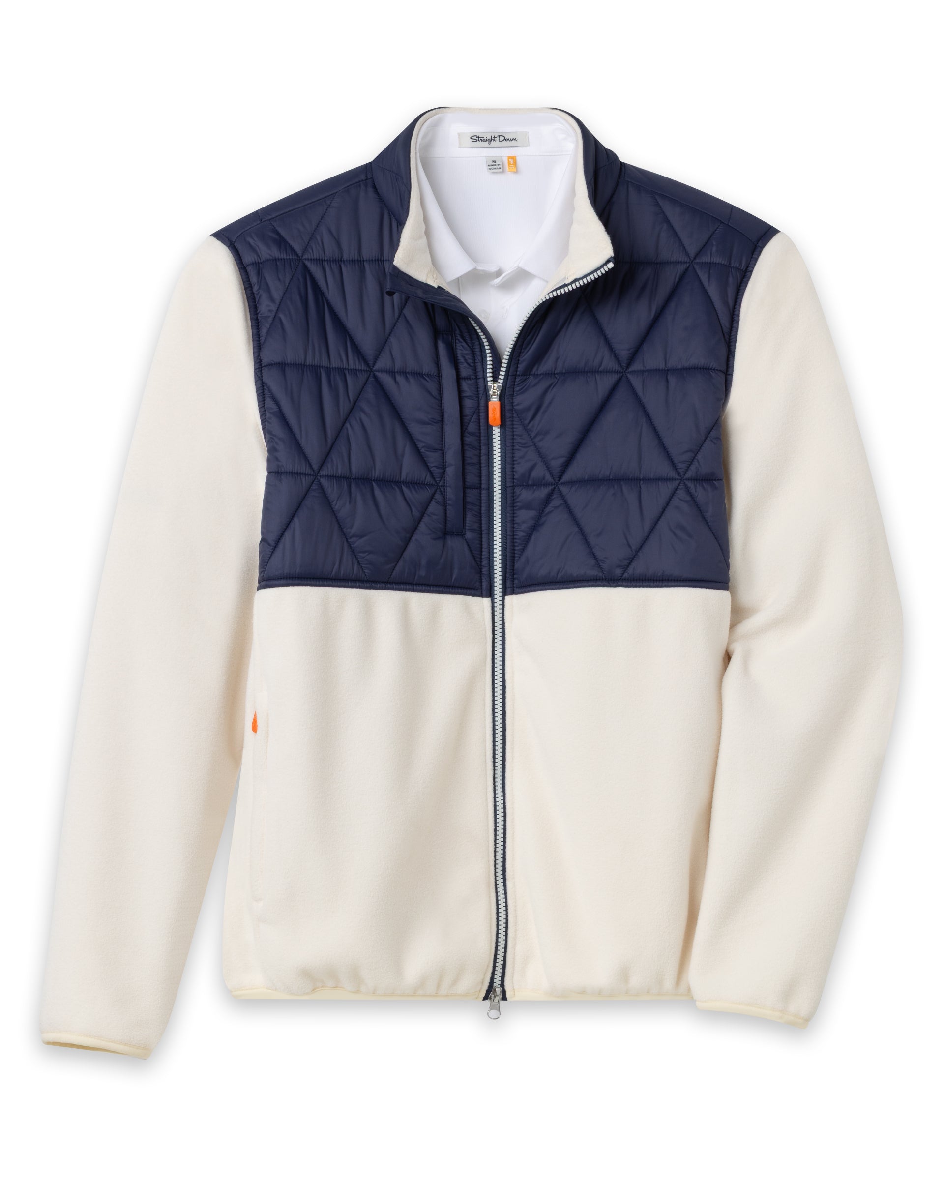Okemo Hybrid Fleece Jacket - Cream New Indigo
