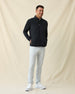 Patton 2.0 Jacket in black, full outfit styled with light pants