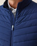 Patton 2.0 Jacket in new indigo dark blue, quilted chest and zipper detail